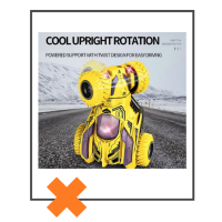 Fabs World stuntauto rood